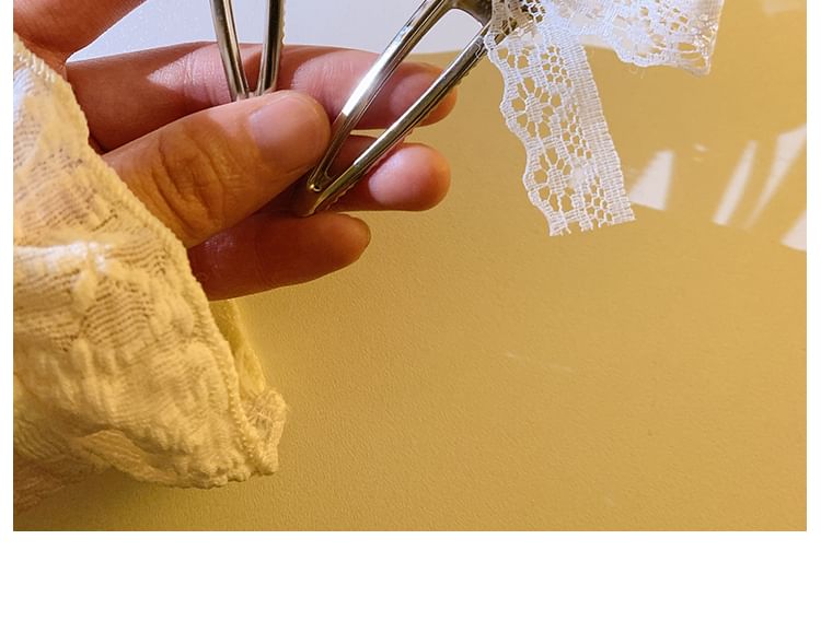 Hair Clip Lace Bow / Set