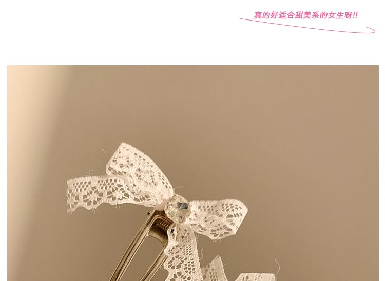 Hair Clip Lace Bow / Set