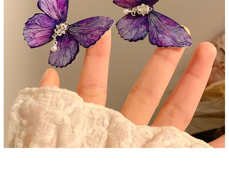 / Hair Clip Rhinestone Butterfly Set