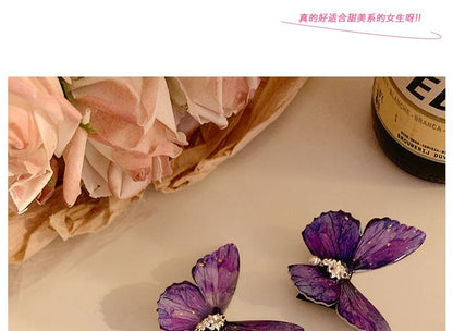 / Hair Clip Rhinestone Butterfly Set