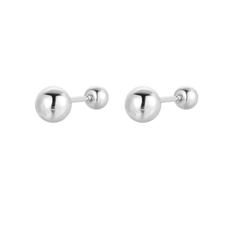 Ear Ball Silver Stud Sterling