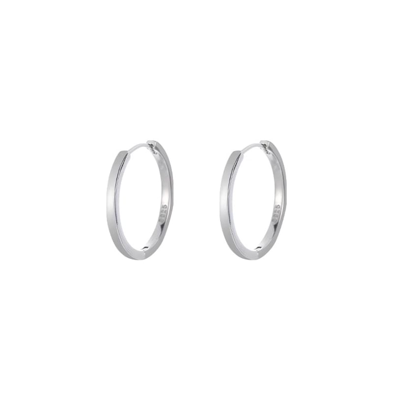 Earring Hoop Silver Sterling