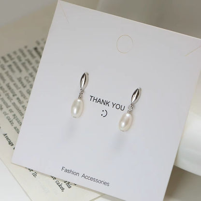 Drop Earring Faux Pearl