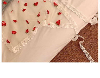 (Various Triangle Head Scarf Designs) Lace Trim