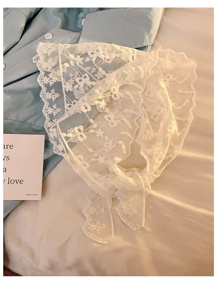Designs) Lace (Various Triangle Scarf Head