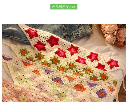 Triangle Scarf Designs) Head Embroidered (Various