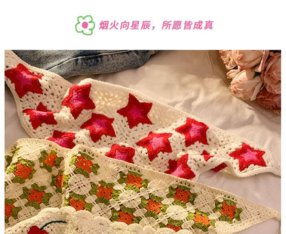 Triangle Scarf Designs) Head Embroidered (Various