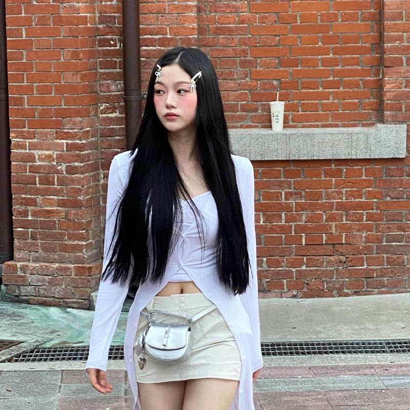 Set Hair Clip Rhinestone / Bow Alloy