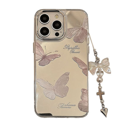 Phone Butterfly Mirrored Case