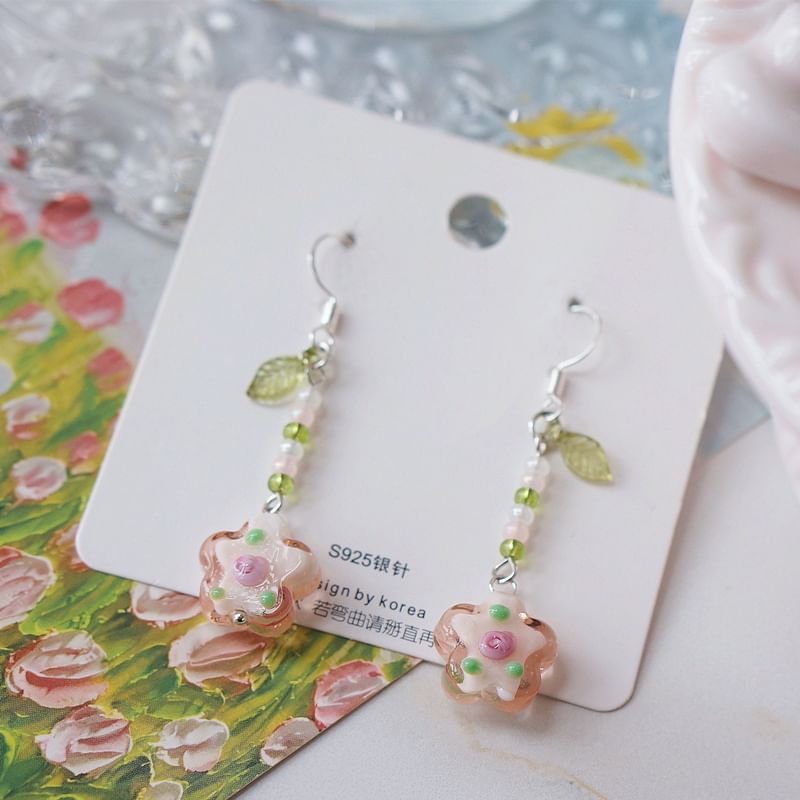 Alloy Earring Dangle Floral