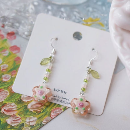 Alloy Earring Dangle Floral