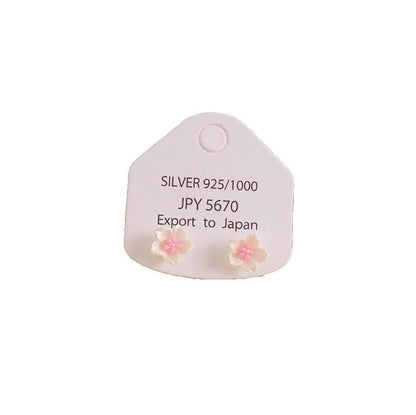 Earring Floral Alloy Stud