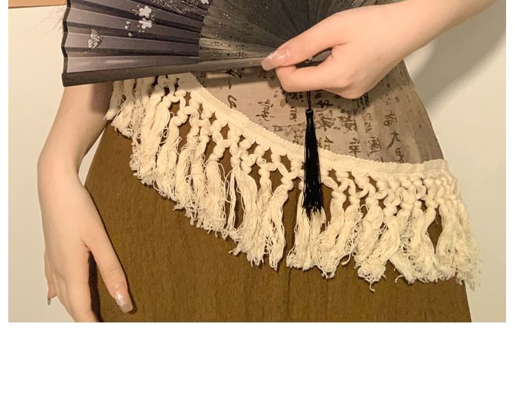 Print Fan Bamboo Foldable (Various Hand Designs)
