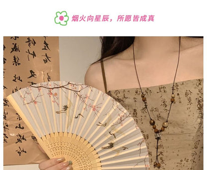 Print Fan Bamboo Foldable (Various Hand Designs)