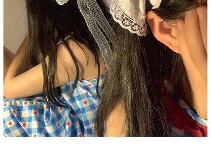 Headband Print (Various Lace Designs) Trim Bandana