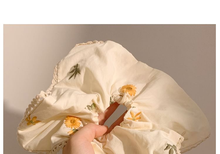 / Floral Designs) (Various Scrunchie Embroidered Bandana