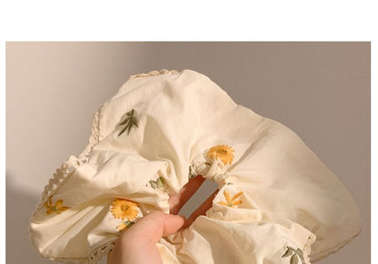 / Floral Designs) (Various Scrunchie Embroidered Bandana