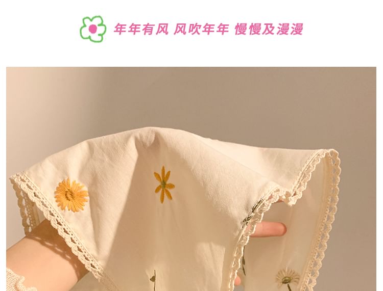 / Floral Designs) (Various Scrunchie Embroidered Bandana