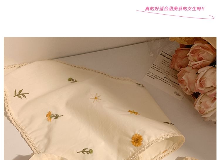 / Floral Designs) (Various Scrunchie Embroidered Bandana