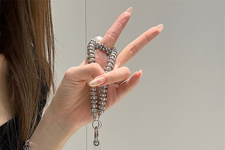 Strap Case Heart Phone Set / Mirrored