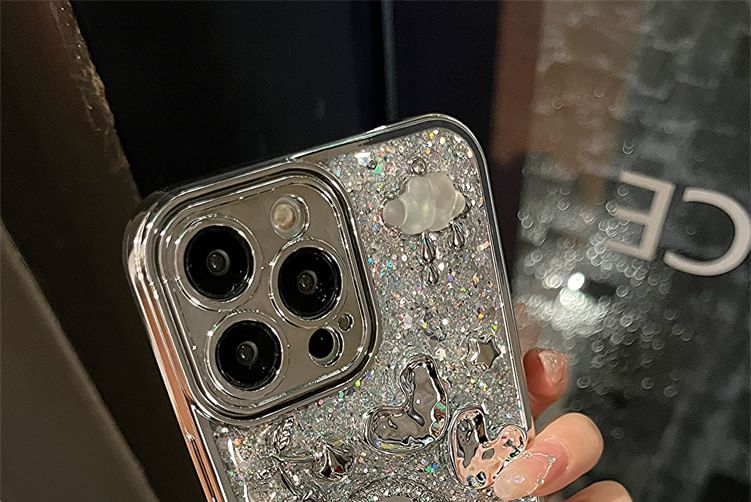 Strap Case Heart Phone Set / Mirrored