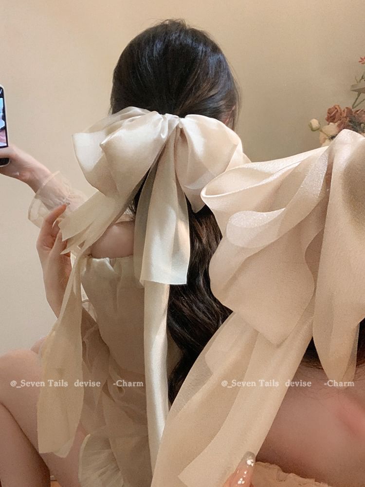 Fabric Clip Hair Bow