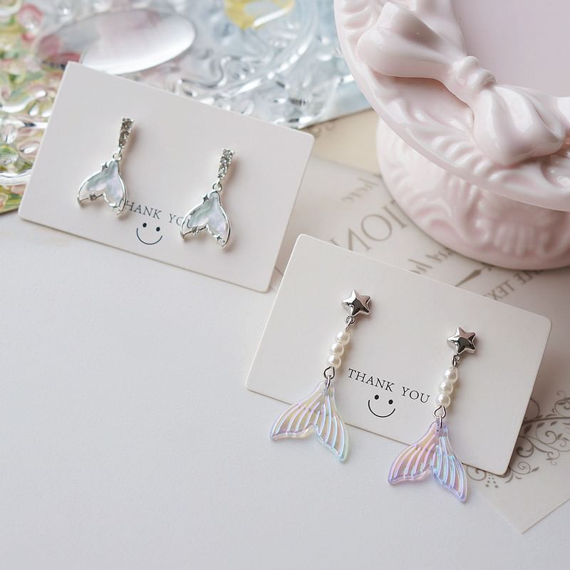Dangle Alloy Tail Earring Designs) (Various Mermaid
