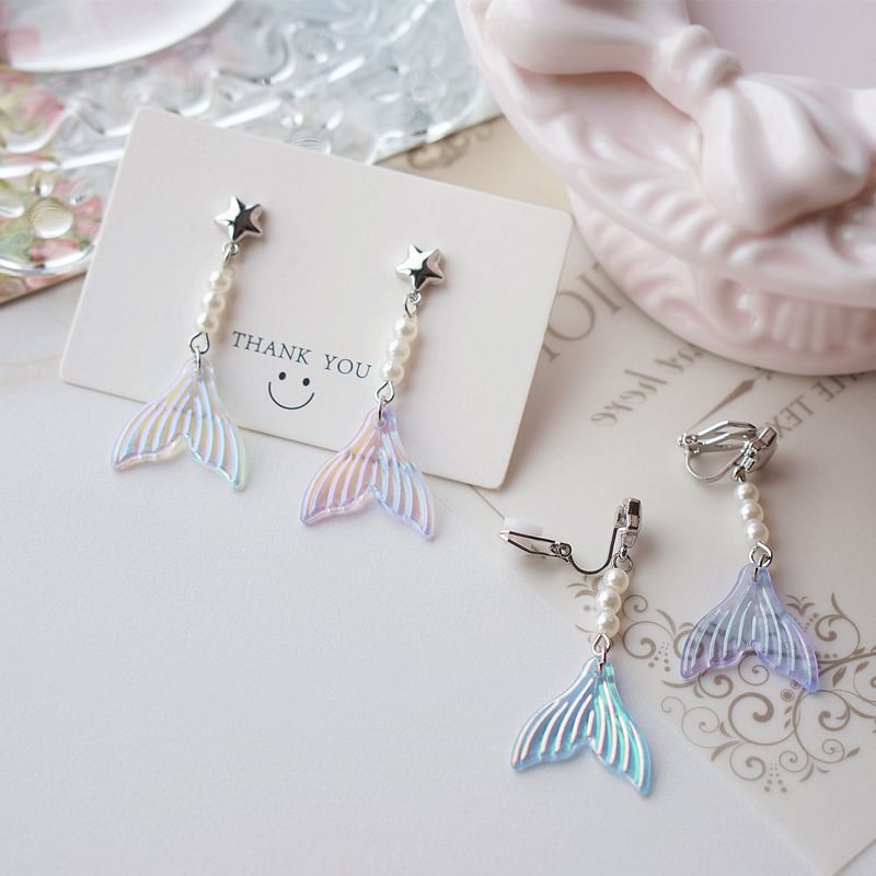 Dangle Alloy Tail Earring Designs) (Various Mermaid