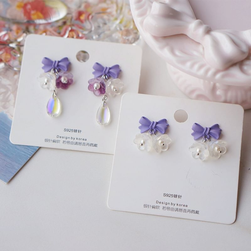 Designs) Earring (Various Alloy Floral Dangle