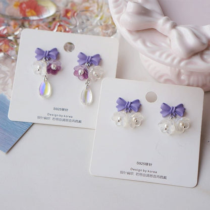 Designs) Earring (Various Alloy Floral Dangle