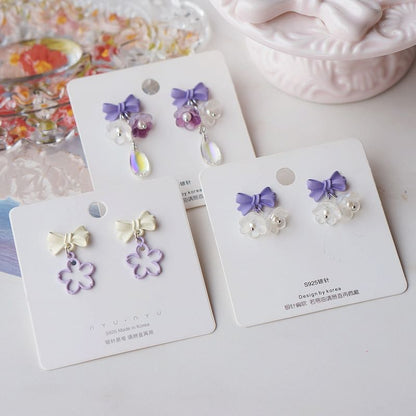 Designs) Earring (Various Alloy Floral Dangle