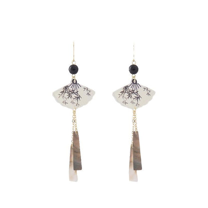 Dangle Alloy Fan Earring