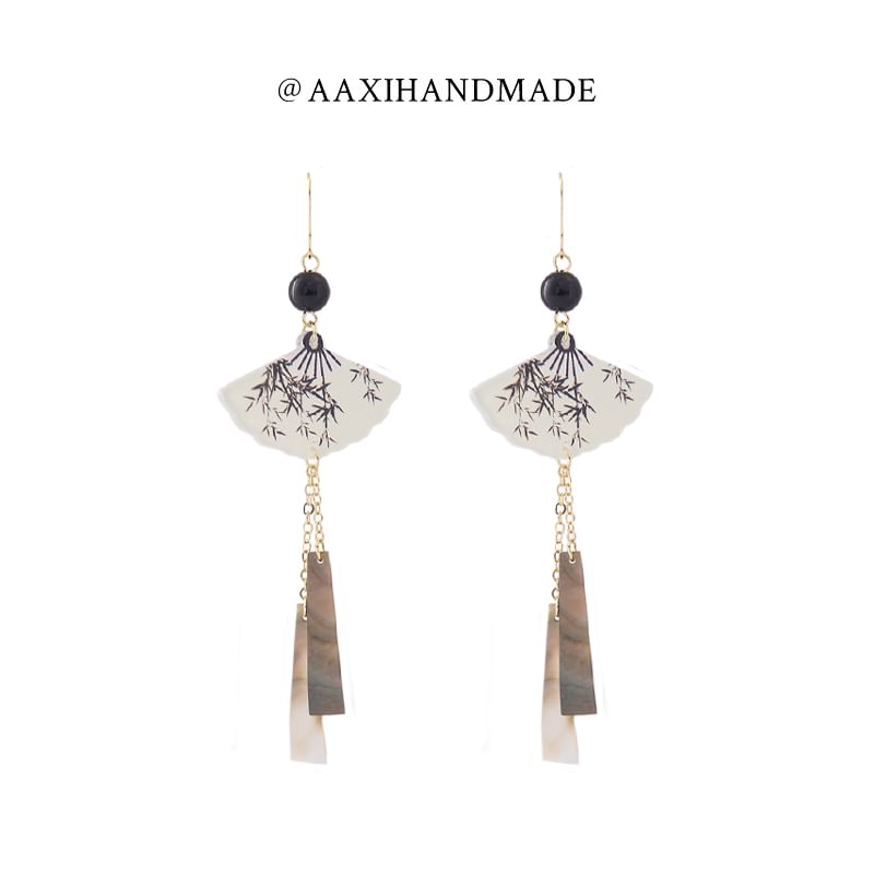 Dangle Alloy Fan Earring