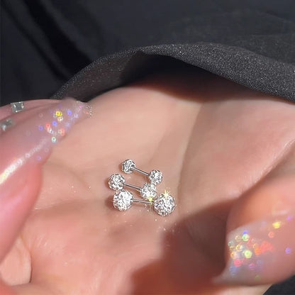 Earring Stud Rhinestone