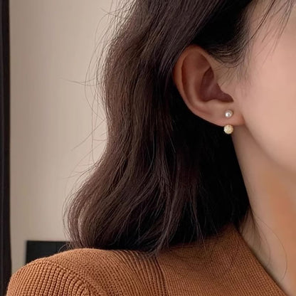 Faux Pearl Rhinestone Ear Jacket