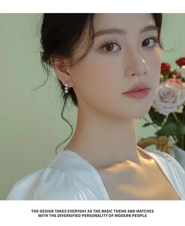 Pearl Drop Faux Earring