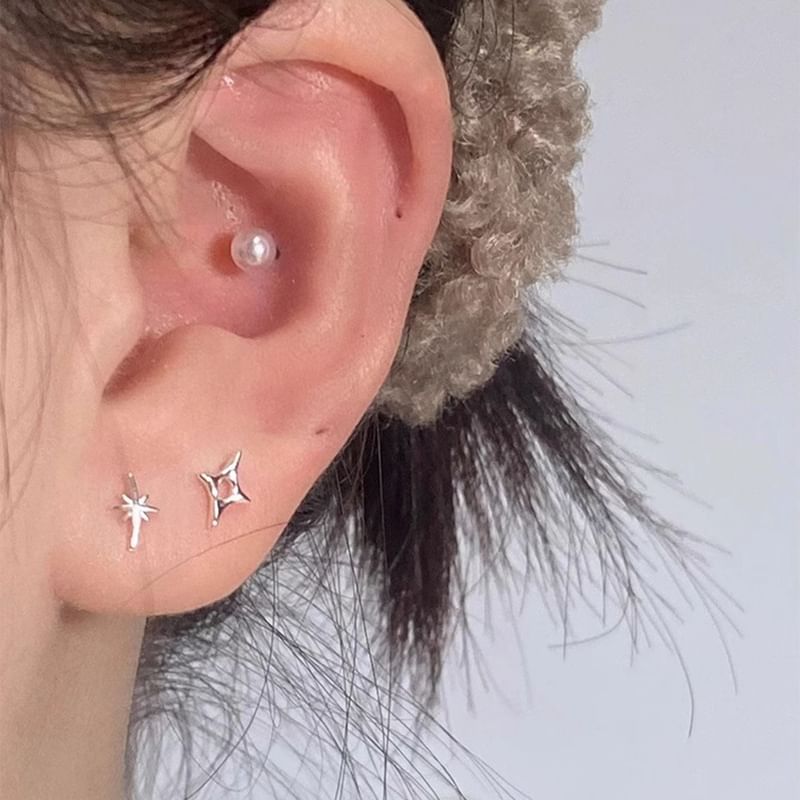Stud Asymmetrical Star Earring