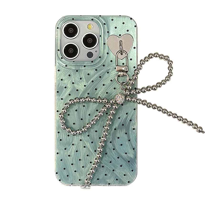 Strap Phone Polka Dot / Case Set Charm