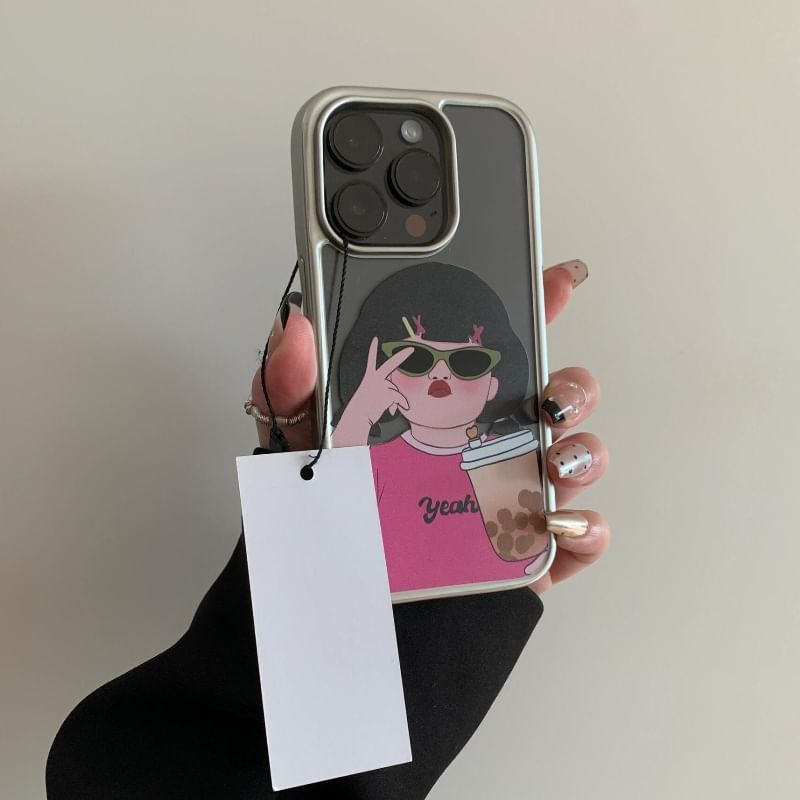 Phone Girl Case Cartoon