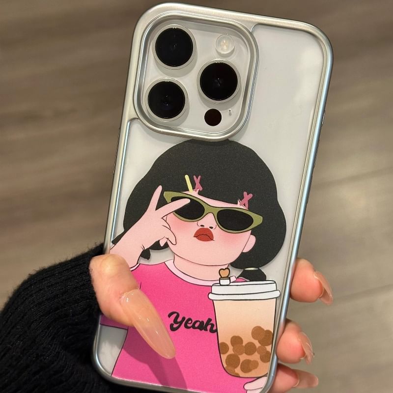 Phone Girl Case Cartoon
