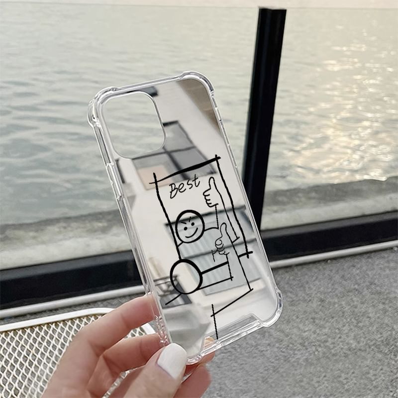 Phone Cartoon Case Mirrored