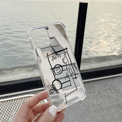 Phone Cartoon Case Mirrored