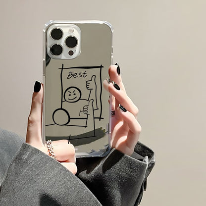 Phone Cartoon Case Mirrored