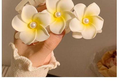 Clips Hair Claw Tie Clip Set Fabric (Various Designs) / Floral