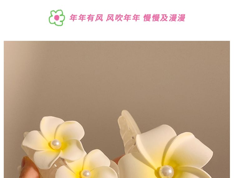 Clips Hair Claw Tie Clip Set Fabric (Various Designs) / Floral