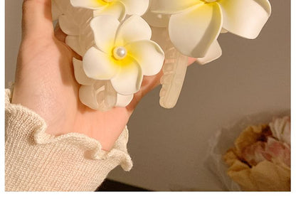 Clips Hair Claw Tie Clip Set Fabric (Various Designs) / Floral