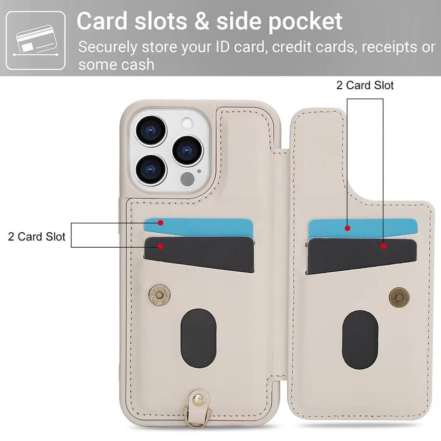 Leather Phone Floral Case Faux