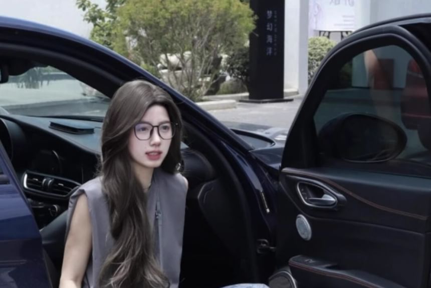 Cap-Sleeve Crew Neck Plain Tee / High Waist Tie Dye Maxi A-Line Skirt / Belt / Set