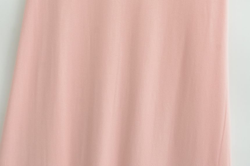Plain High-Rise A-Line Maxi Skirt