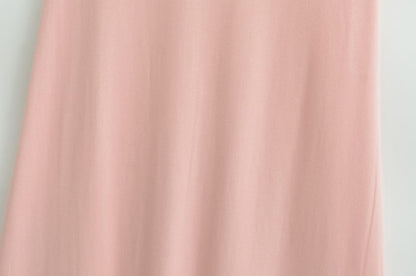 Plain High-Rise A-Line Maxi Skirt